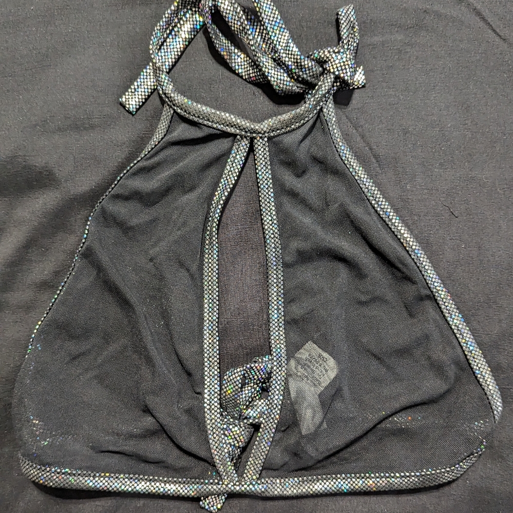 Iheartraves mesh rave top O/S